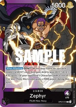 Zephyr — Paramount War — One Piece Card Game