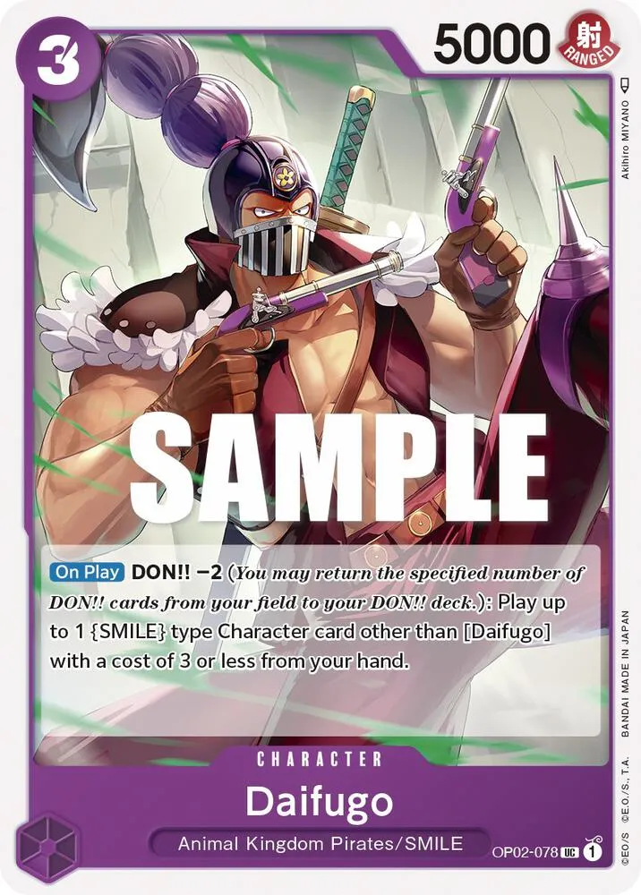 Daifugo — Paramount War — One Piece Card Game