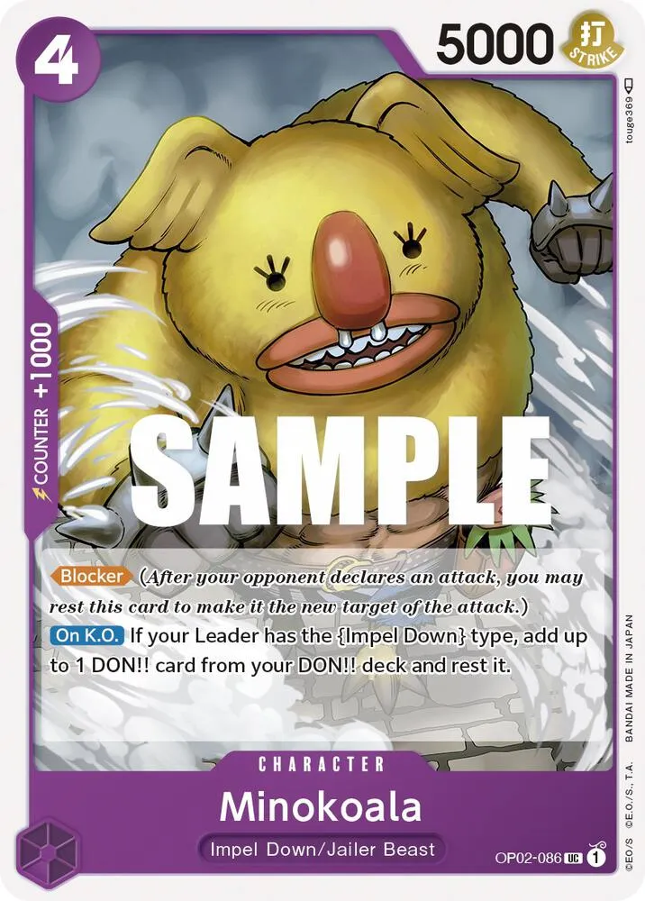 Minokoala — Paramount War — One Piece Card Game