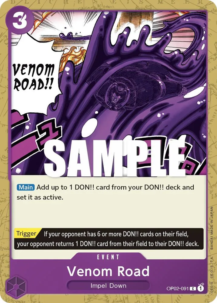 Venom Road — Paramount War — One Piece Card Game