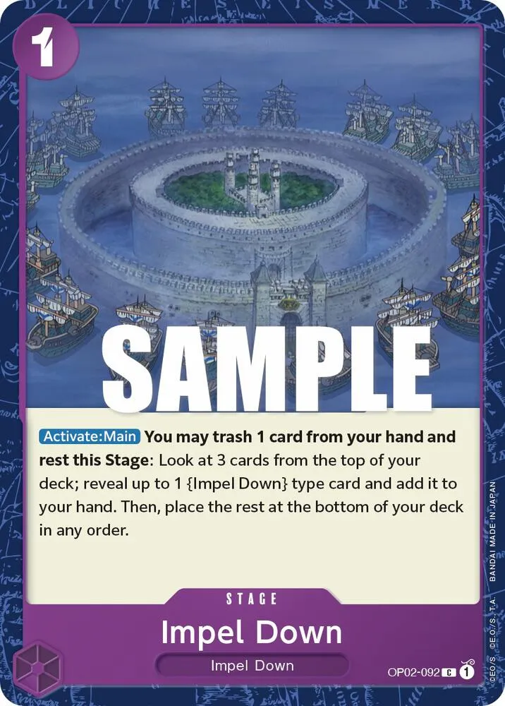 Impel Down — Paramount War — One Piece Card Game