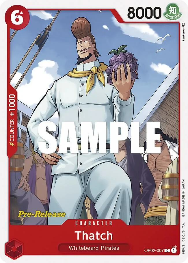 Thatch — Paramount War Pre-Release Cards — One Piece Card Game