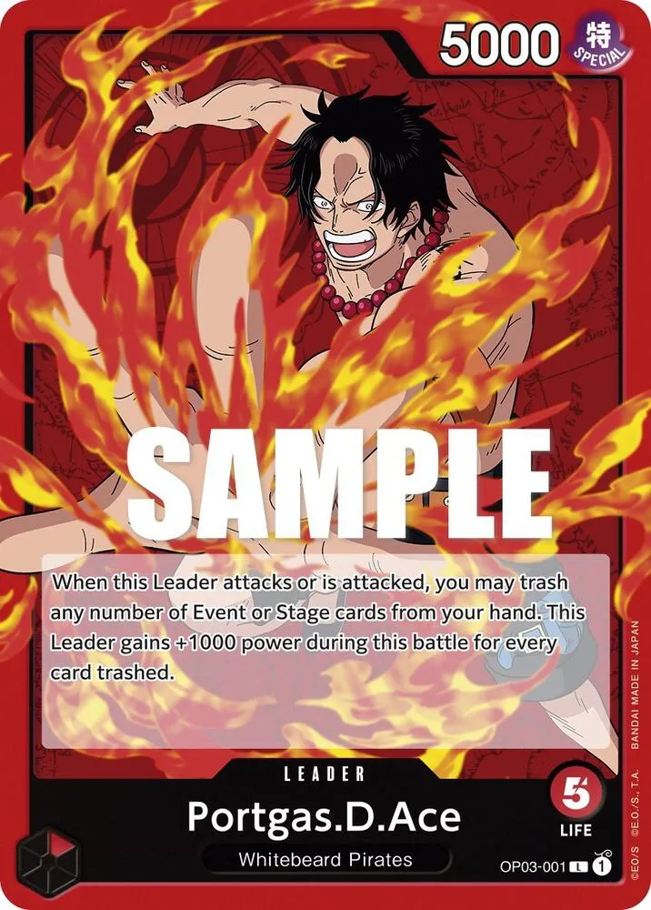 Portgas.D.Ace — Pillars of Strength — One Piece Card Game
