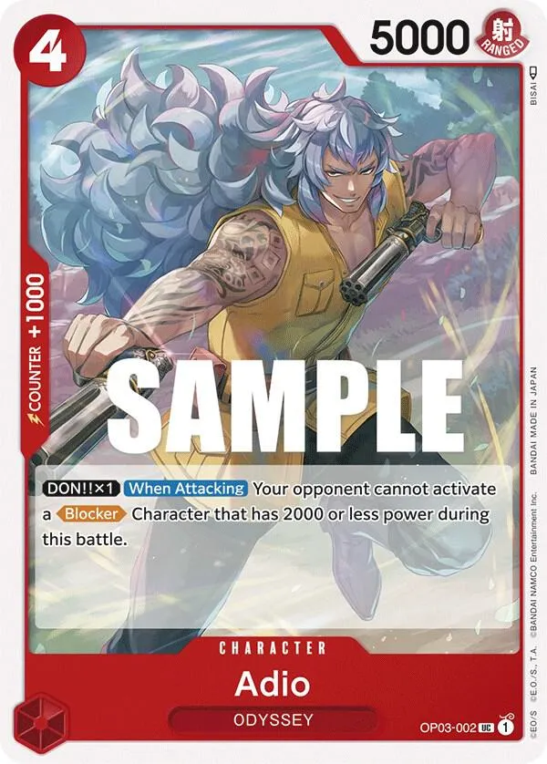Adio — Pillars of Strength — One Piece Card Game