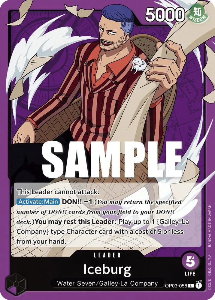 Iceburg — Pillars of Strength — One Piece Card Game