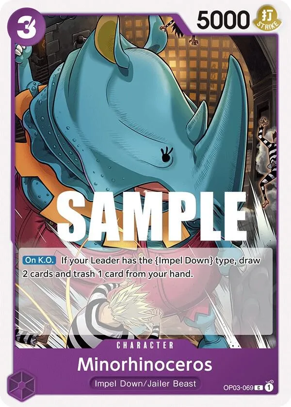 Minorhinoceros — Pillars of Strength — One Piece Card Game