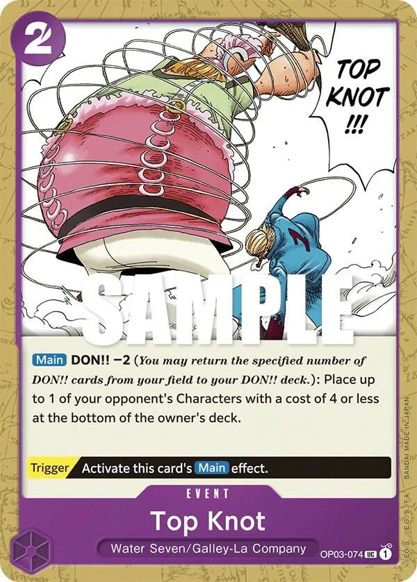 Top Knot — Pillars of Strength — One Piece Card Game