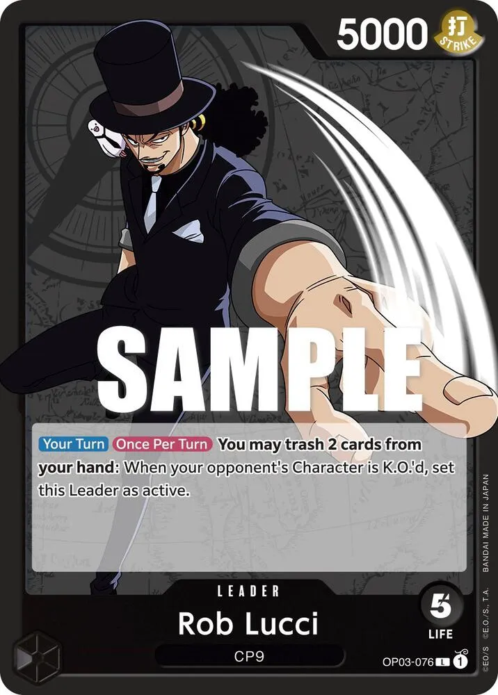 Rob Lucci (076) — Pillars of Strength — One Piece Card Game