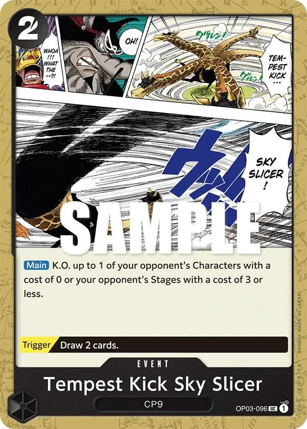 Tempest Kick Sky Slicer — Pillars of Strength — One Piece Card Game