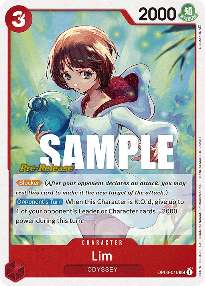 Lim — Pillars of Strength Pre-Release Cards — One Piece Card Game