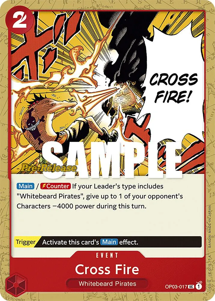 Cross Fire from Pillars of Strength Pre-Release Cards - One Piece Card Game