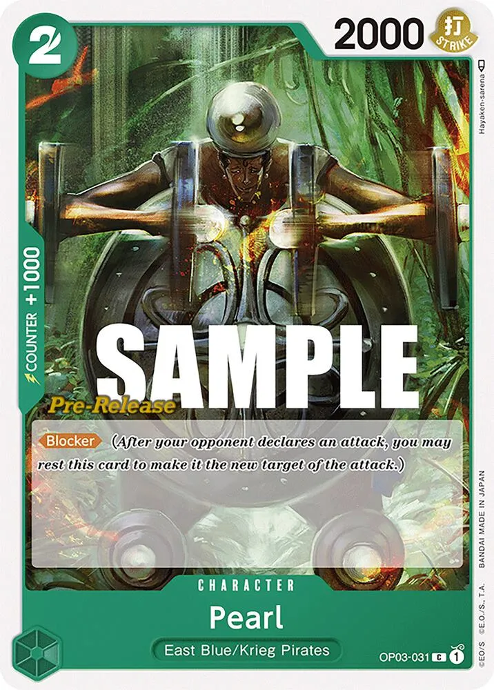 Pearl — Pillars of Strength Pre-Release Cards — One Piece Card Game