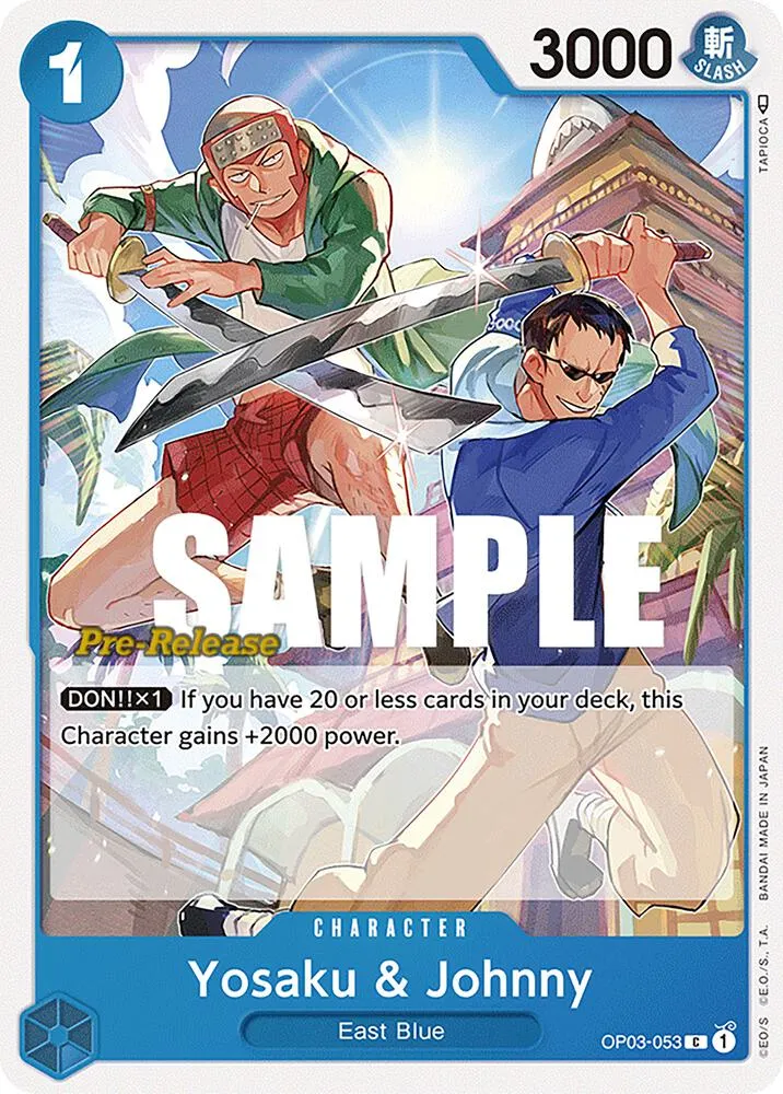 Yosaku & Johnny — Pillars of Strength Pre-Release Cards — One Piece Card Game