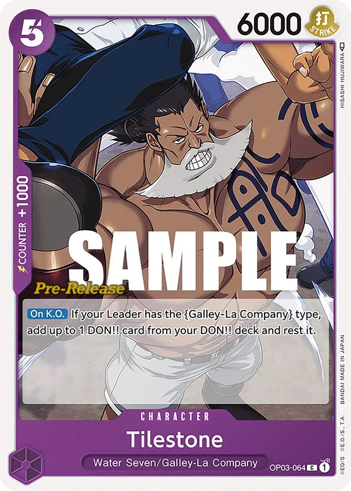 Tilestone — Pillars of Strength Pre-Release Cards — One Piece Card Game