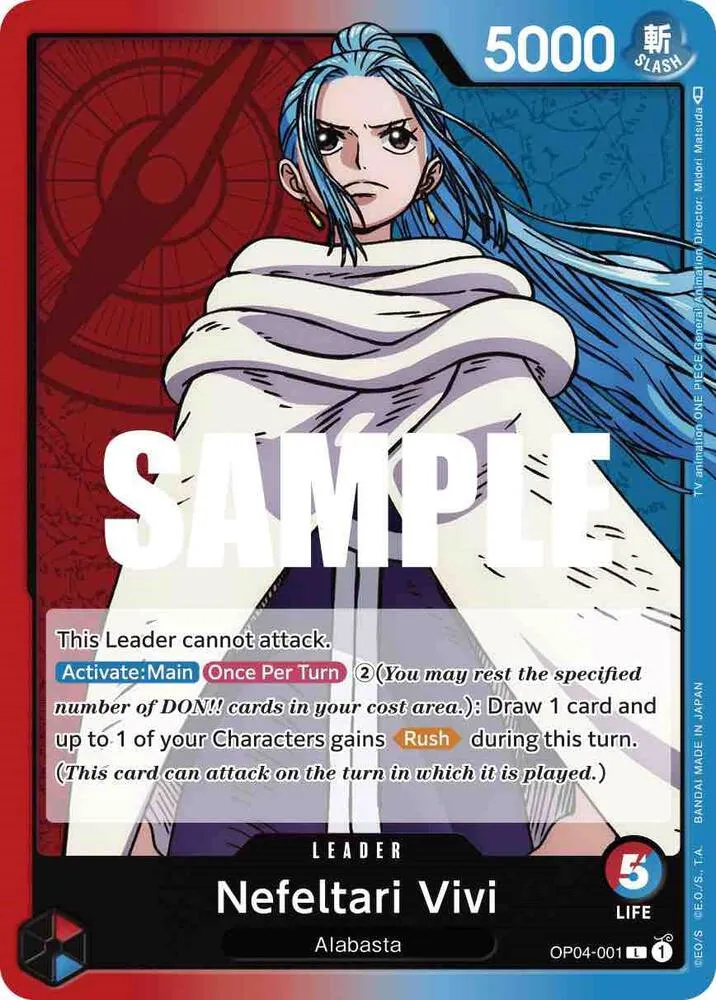 Nefeltari Vivi (001) — Kingdoms of Intrigue — One Piece Card Game