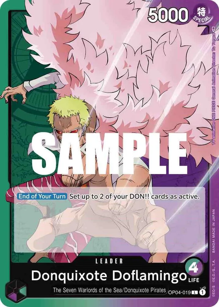 Donquixote Doflamingo (019) — Kingdoms of Intrigue — One Piece Card Game