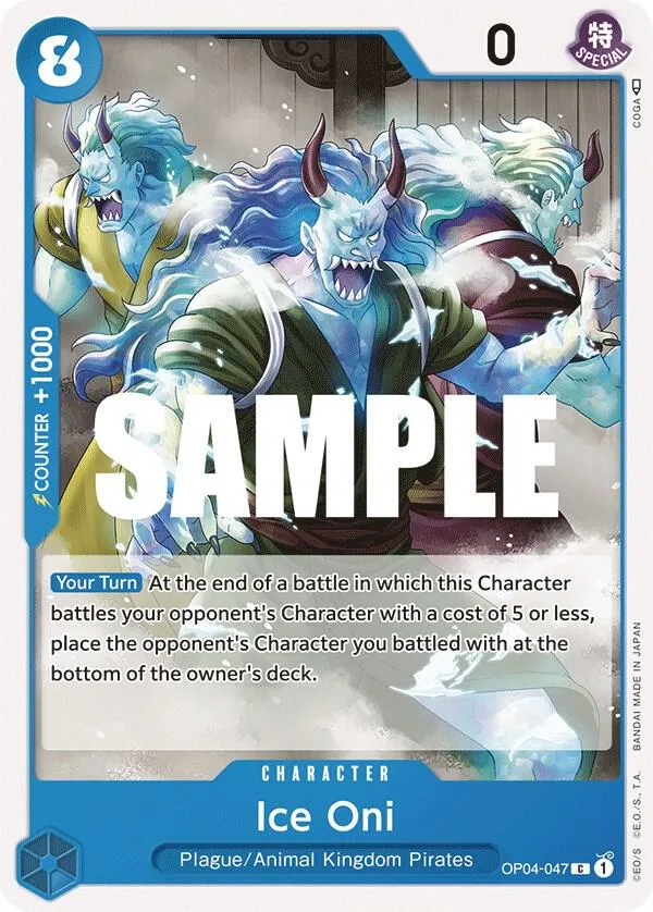 Ice Oni — Kingdoms of Intrigue — One Piece Card Game