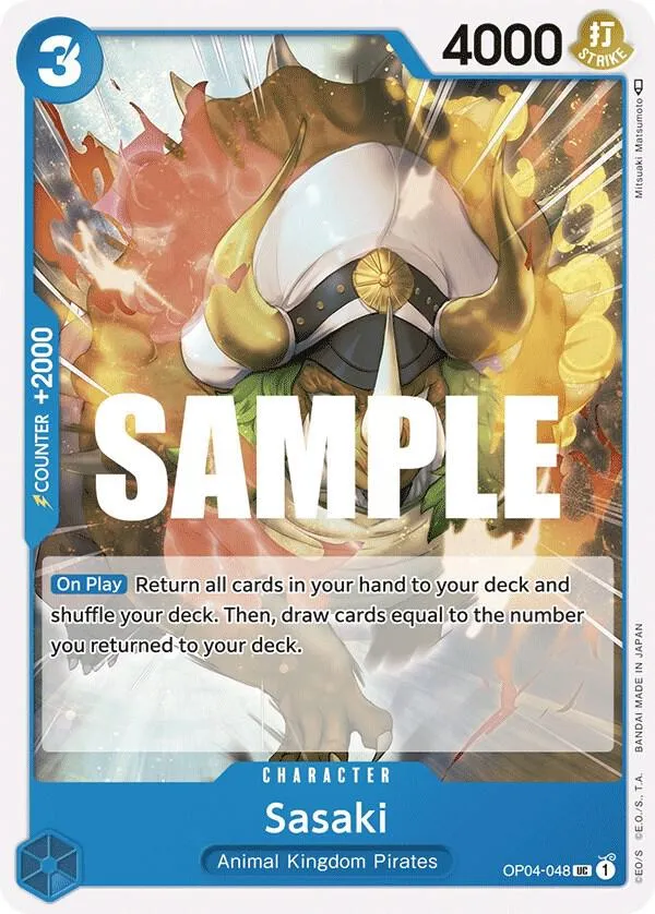 Sasaki — Kingdoms of Intrigue — One Piece Card Game