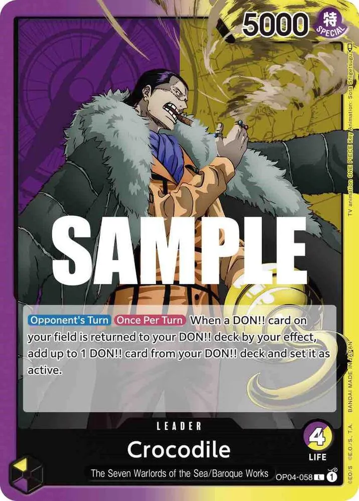 Crocodile (058) — Kingdoms of Intrigue — One Piece Card Game