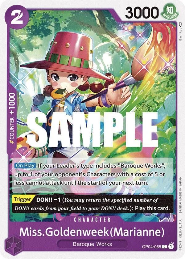 Miss.Goldenweek(Marianne) — Kingdoms of Intrigue — One Piece Card Game