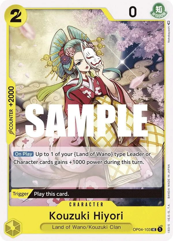 Kouzuki Hiyori (OP06-106) — Kingdoms of Intrigue — One Piece Card Game