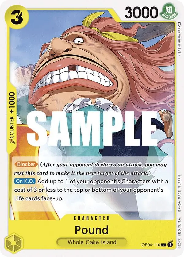 Pound — Kingdoms of Intrigue — One Piece Card Game