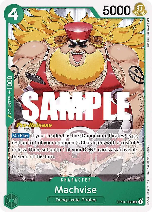 Machvise — Kingdoms of Intrigue Pre-Release Cards — One Piece Card Game