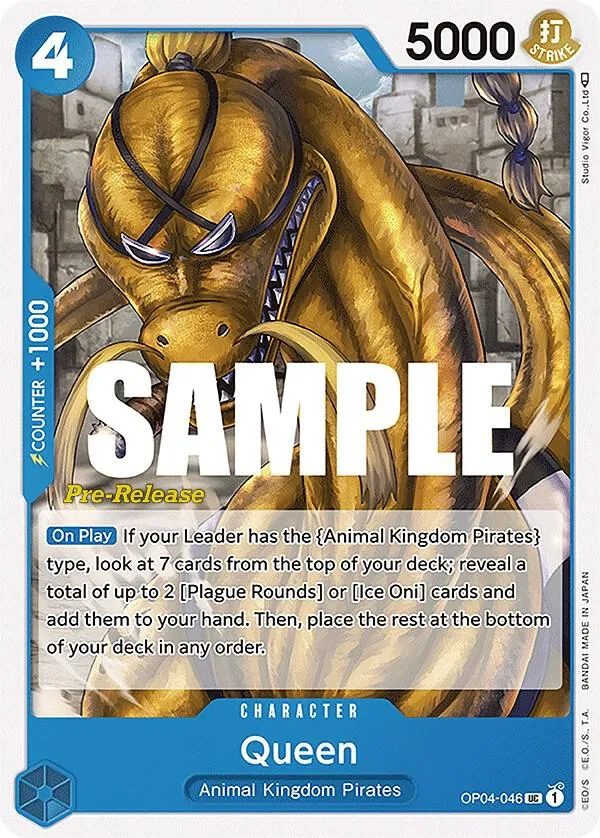 Queen — Kingdoms of Intrigue Pre-Release Cards — One Piece Card Game