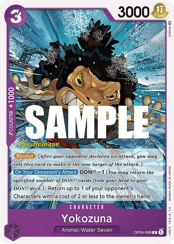 Yokozuna — Kingdoms of Intrigue Pre-Release Cards — One Piece Card Game