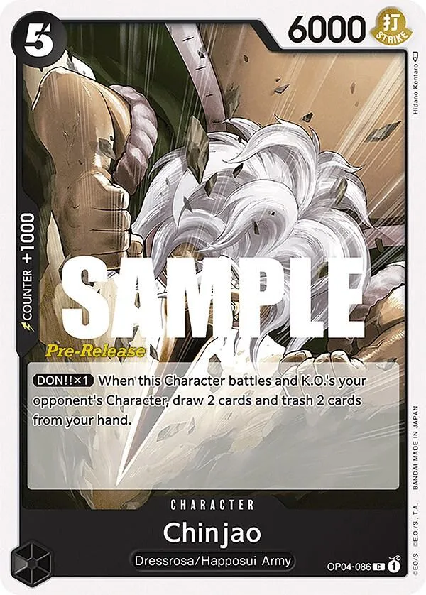 Chinjao — Kingdoms of Intrigue Pre-Release Cards — One Piece Card Game