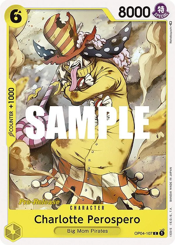 Charlotte Perospero — Kingdoms of Intrigue Pre-Release Cards — One Piece Card Game