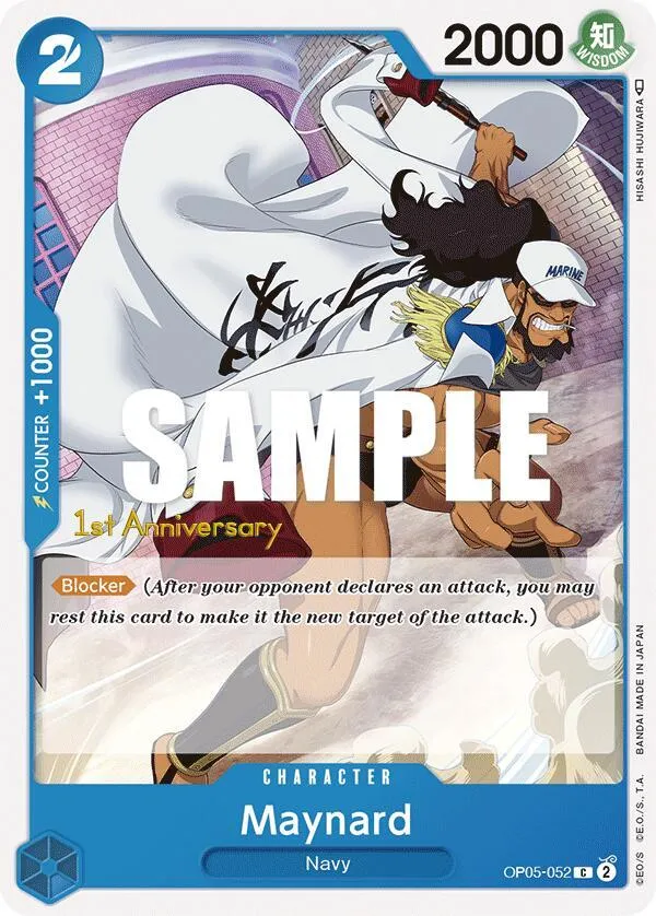 Maynard — Awakening of the New Era: 1st Anniversary Tournament Cards — One Piece Card Game