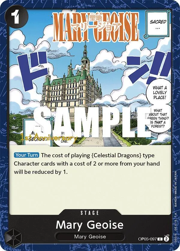 Mary Geoise — Awakening of the New Era: 1st Anniversary Tournament Cards — One Piece Card Game