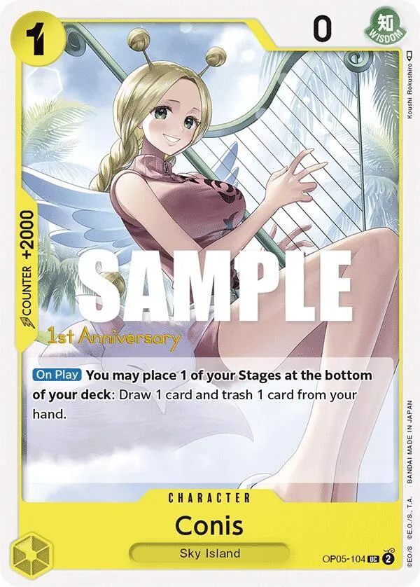 Conis — Awakening of the New Era: 1st Anniversary Tournament Cards — One Piece Card Game