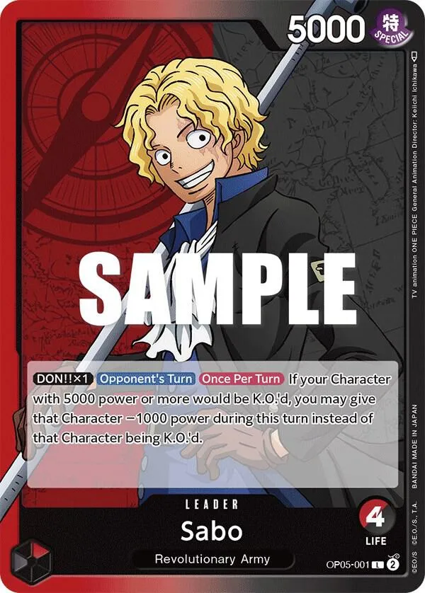 Sabo (001) — Awakening of the New Era — One Piece Card Game