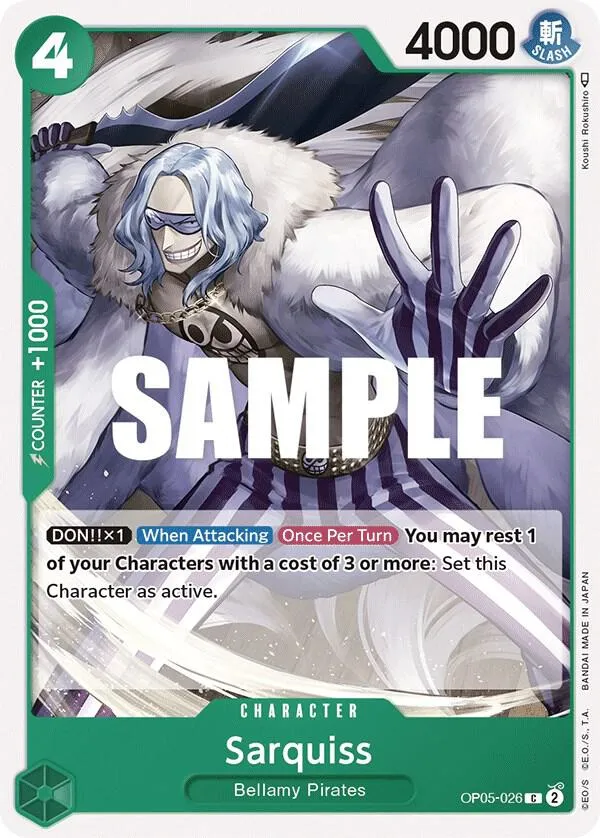 Sarquiss — Awakening of the New Era — One Piece Card Game