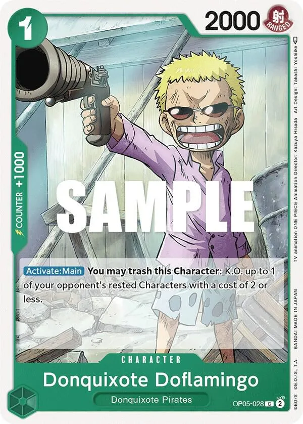 Donquixote Doflamingo (028) — Awakening of the New Era — One Piece Card Game
