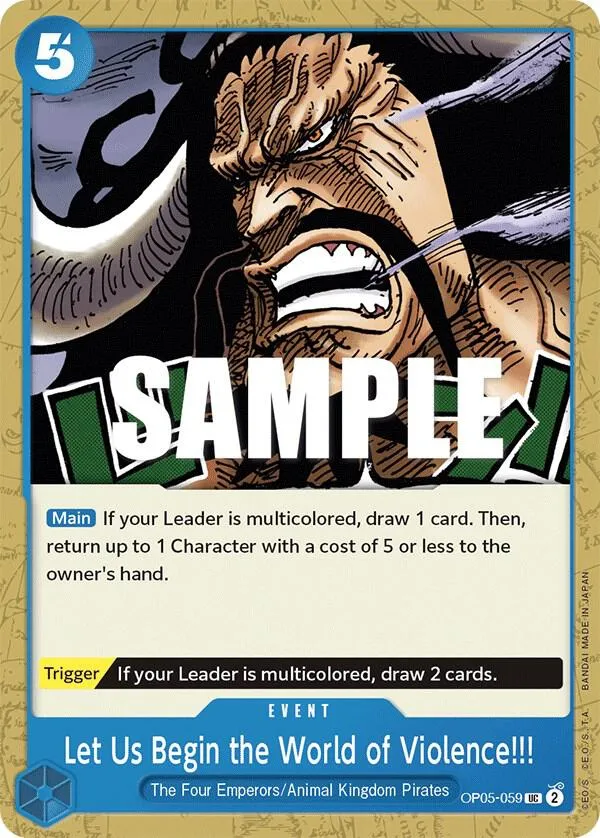 Let Us Begin the World of Violence!! — Awakening of the New Era — One Piece Card Game