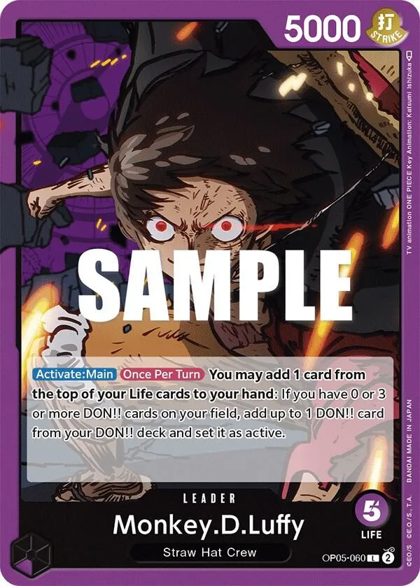 Monkey.D.Luffy (060) — Awakening of the New Era — One Piece Card Game