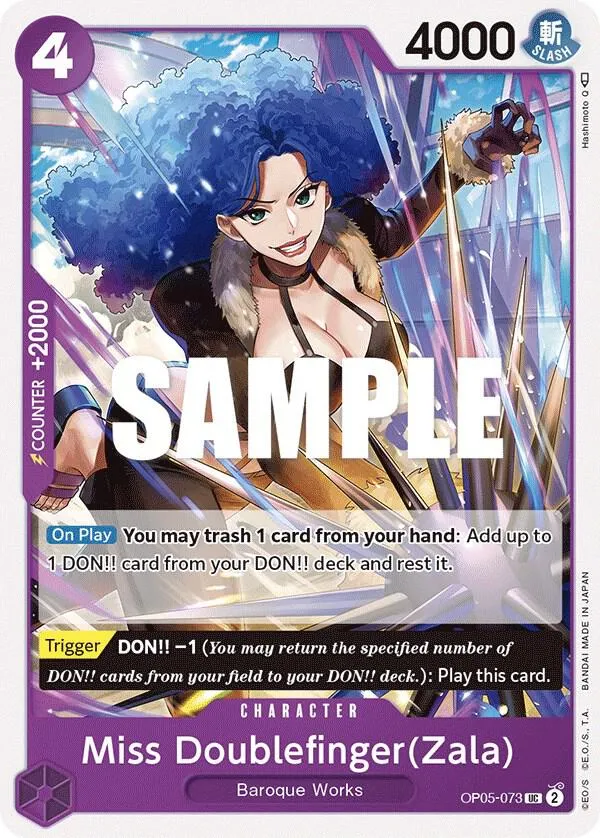 Miss Doublefinger(Zala) — Awakening of the New Era — One Piece Card Game