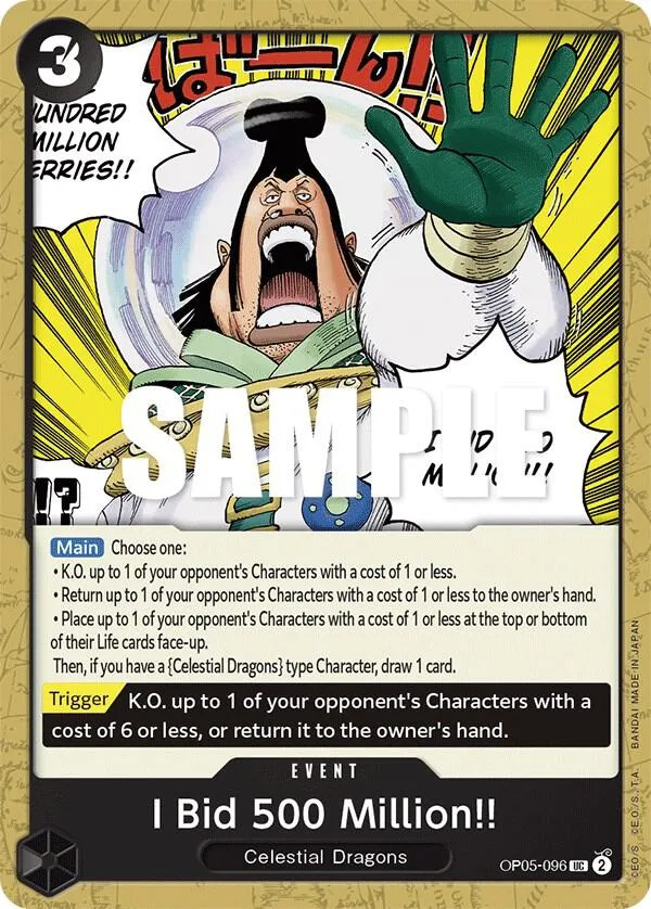 I Bid 500 Million!! — Awakening of the New Era — One Piece Card Game