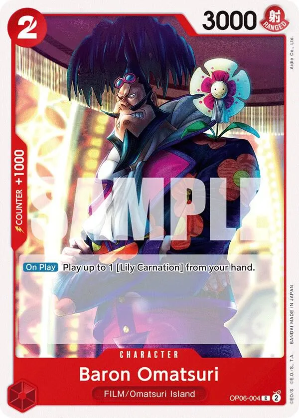 Baron Omatsuri — Wings of the Captain — One Piece Card Game