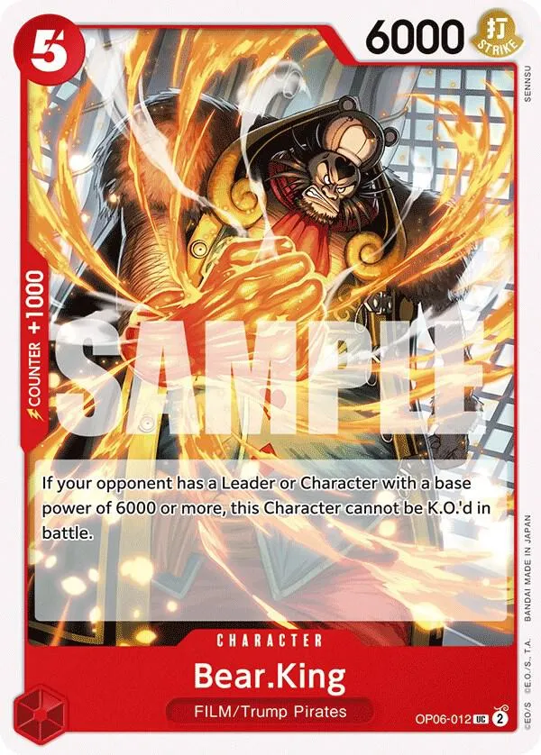 Bear.King — Wings of the Captain — One Piece Card Game