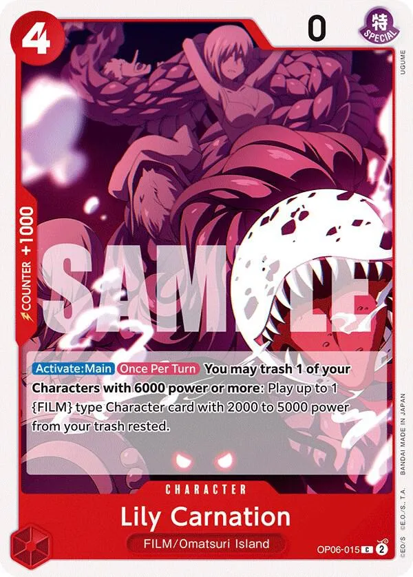 Lily Carnation — Wings of the Captain — One Piece Card Game