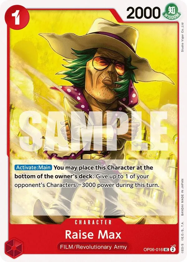 Raise Max — Wings of the Captain — One Piece Card Game