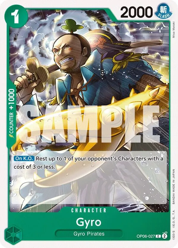 Gyro — Wings of the Captain — One Piece Card Game
