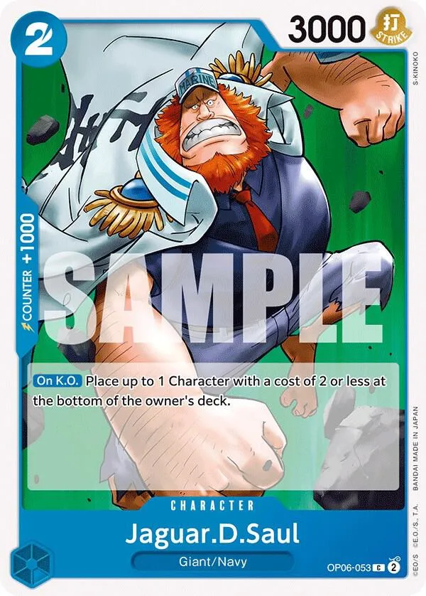 Jaguar.D.Saul — Wings of the Captain — One Piece Card Game