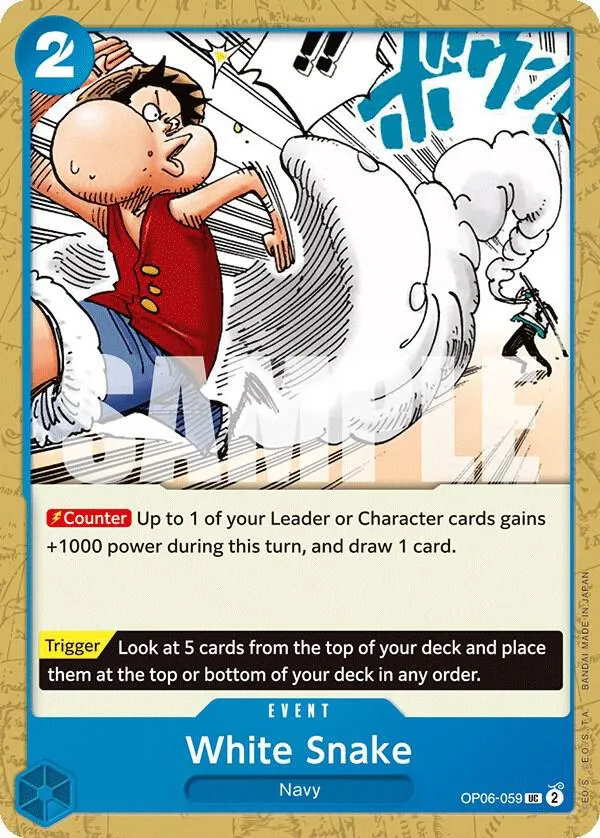 White Snake — Wings of the Captain — One Piece Card Game