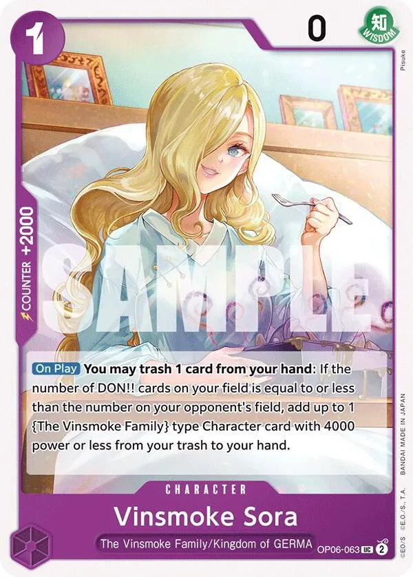 Vinsmoke Sora — Wings of the Captain — One Piece Card Game