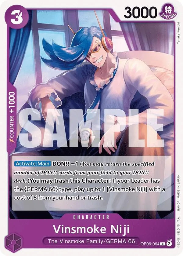 Vinsmoke Niji (064) — Wings of the Captain — One Piece Card Game